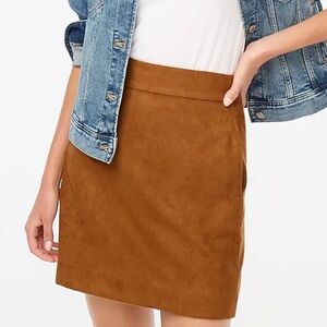 J. Crew Faux Suede Skirt